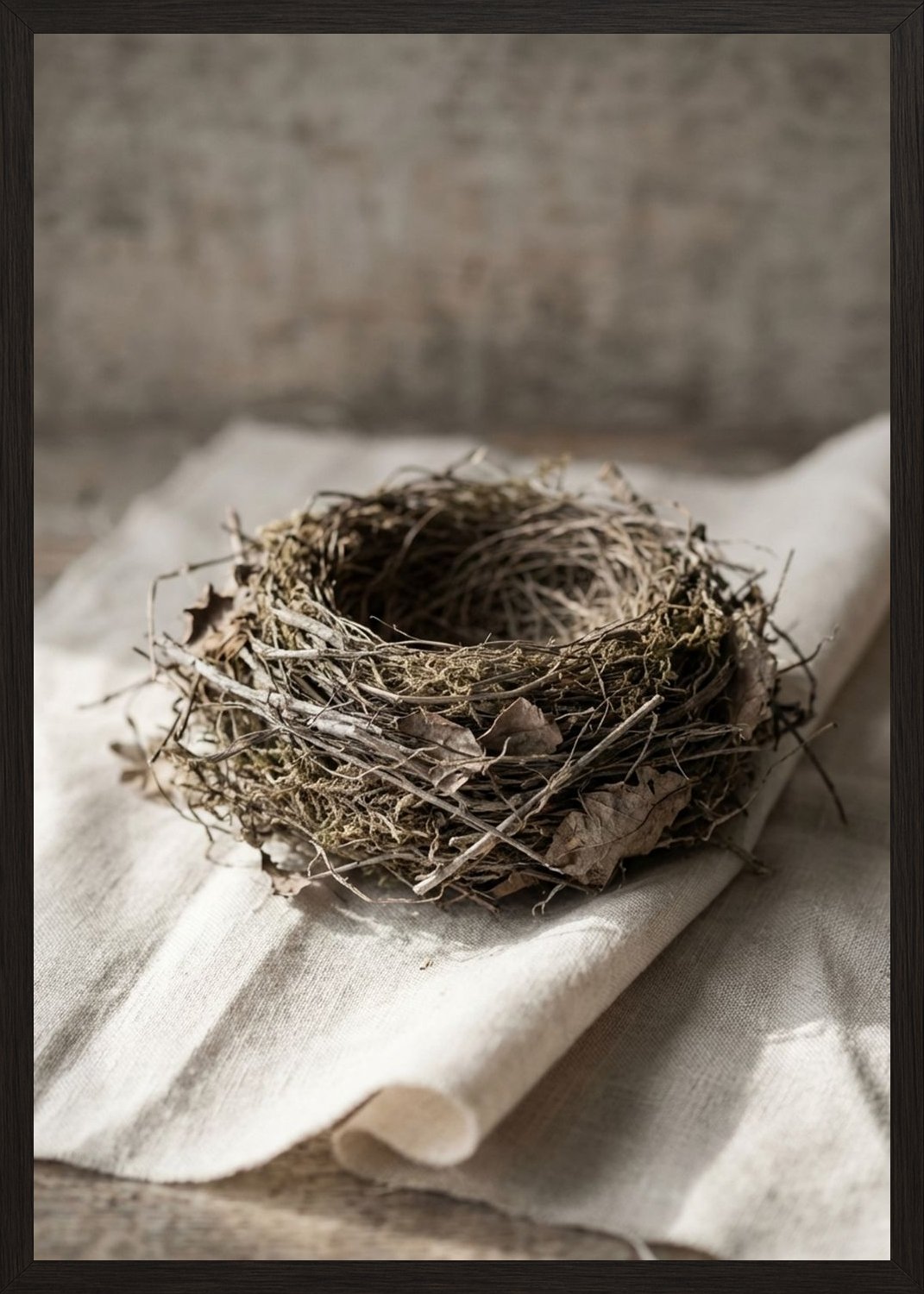 Poster in black frame