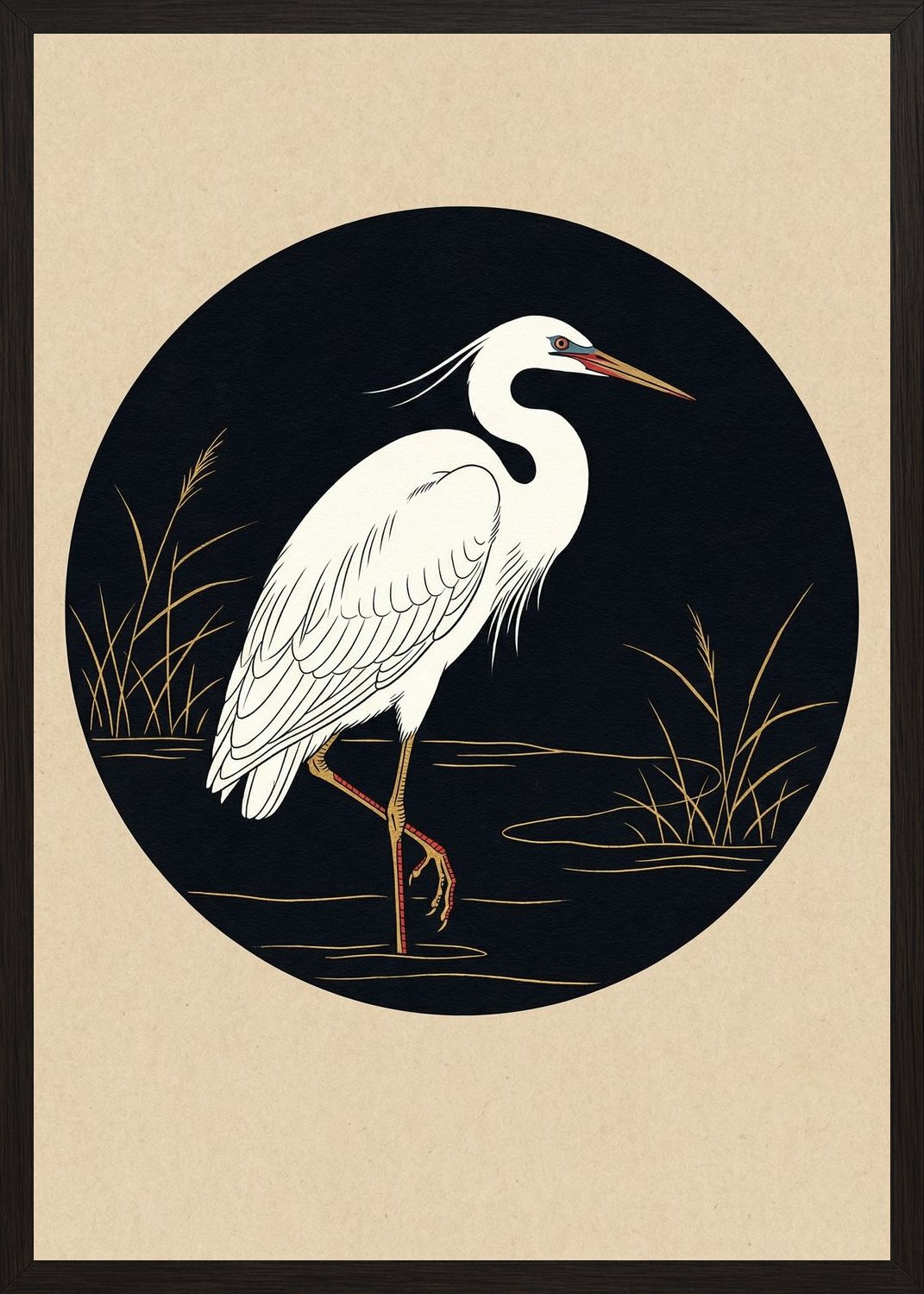 Poster in black frame