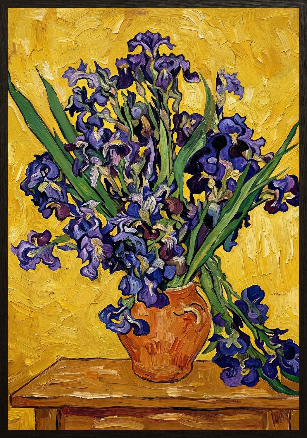 Poster in black frame