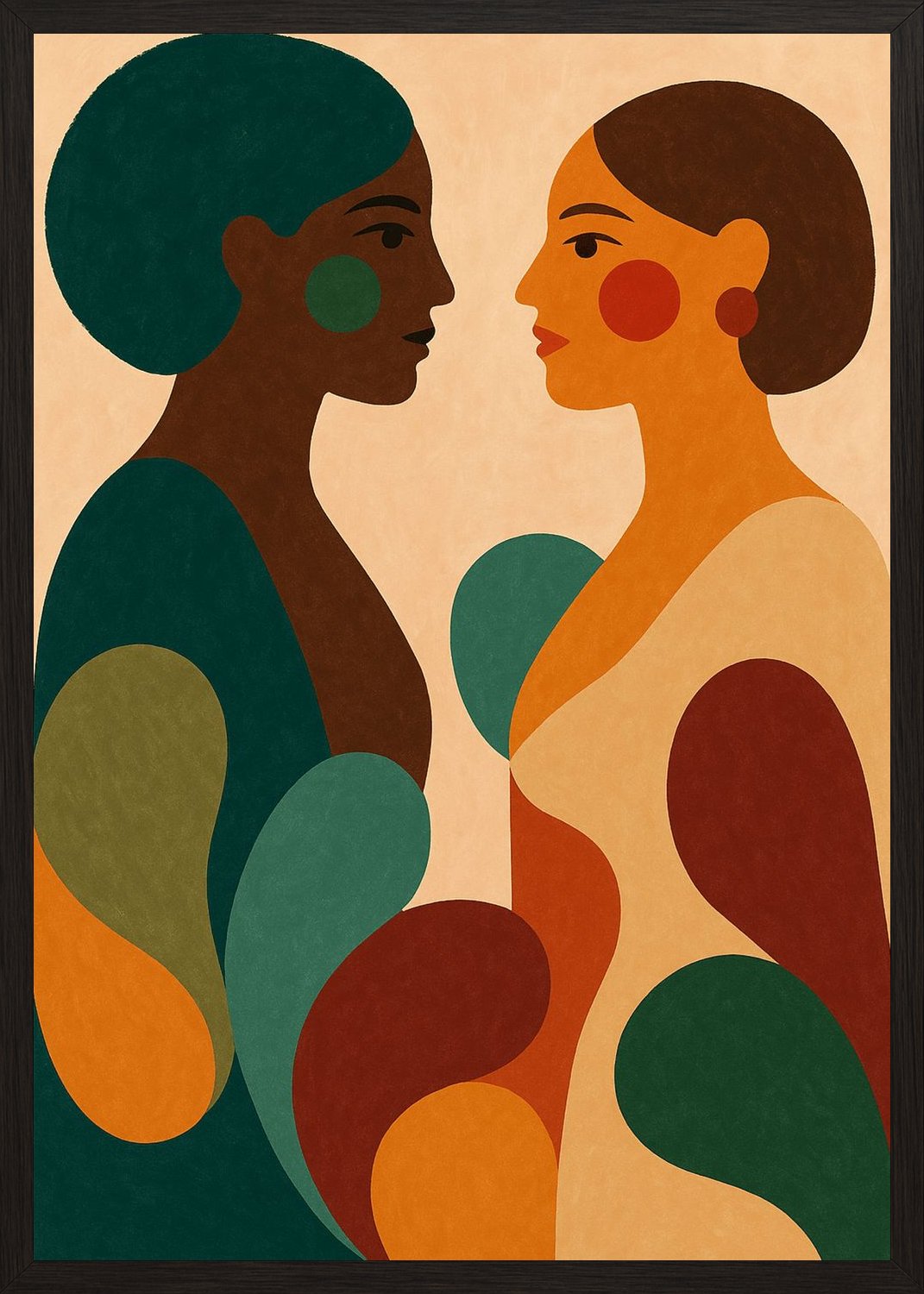 Poster in black frame
