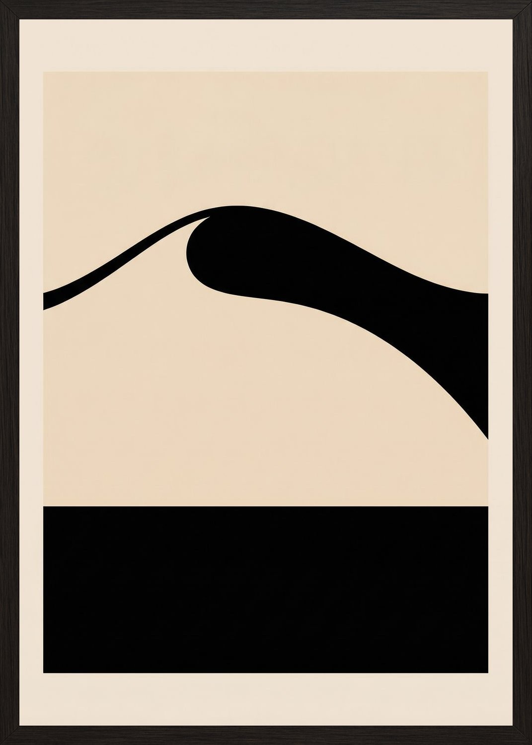 Poster in black frame