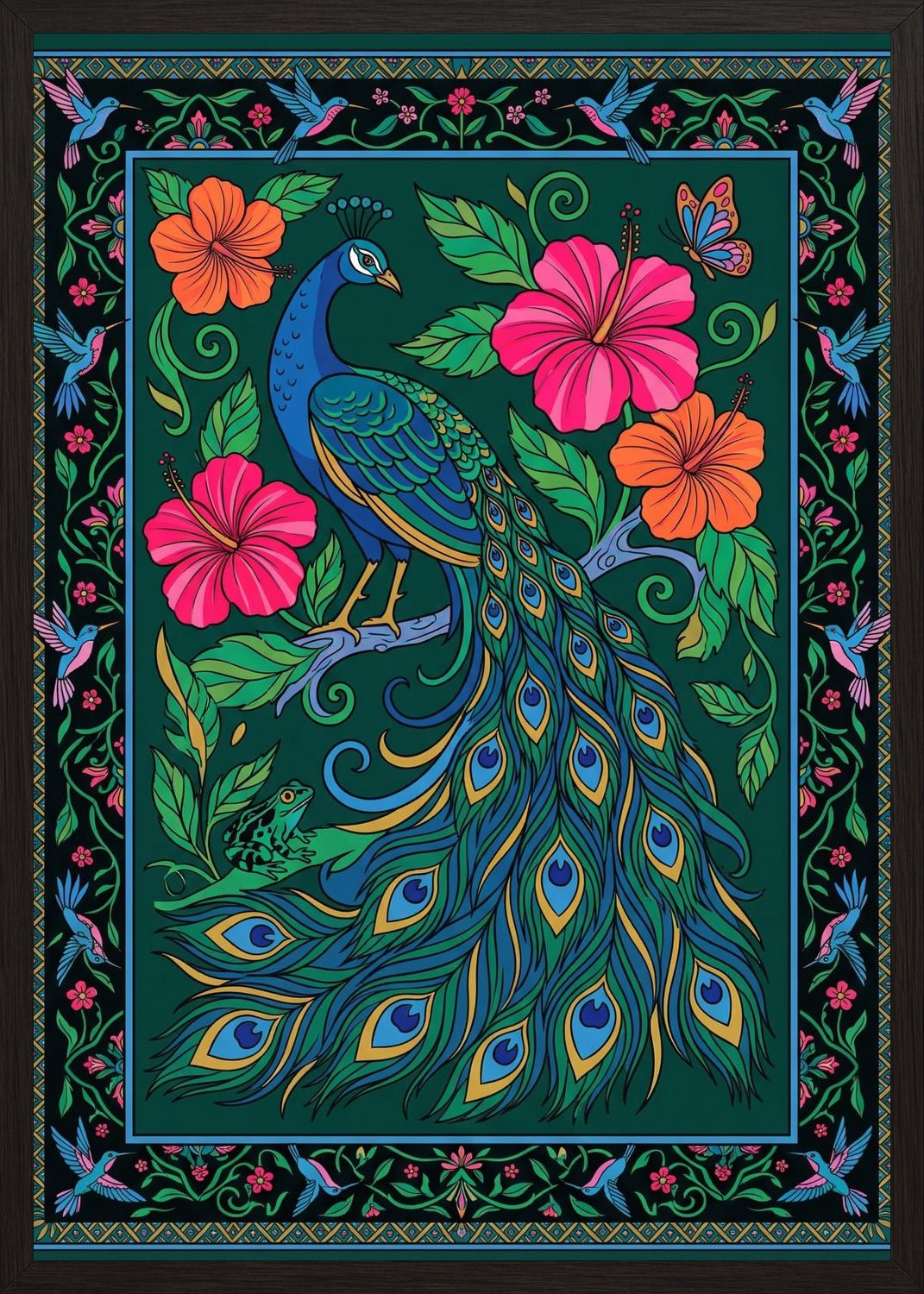 Poster in black frame
