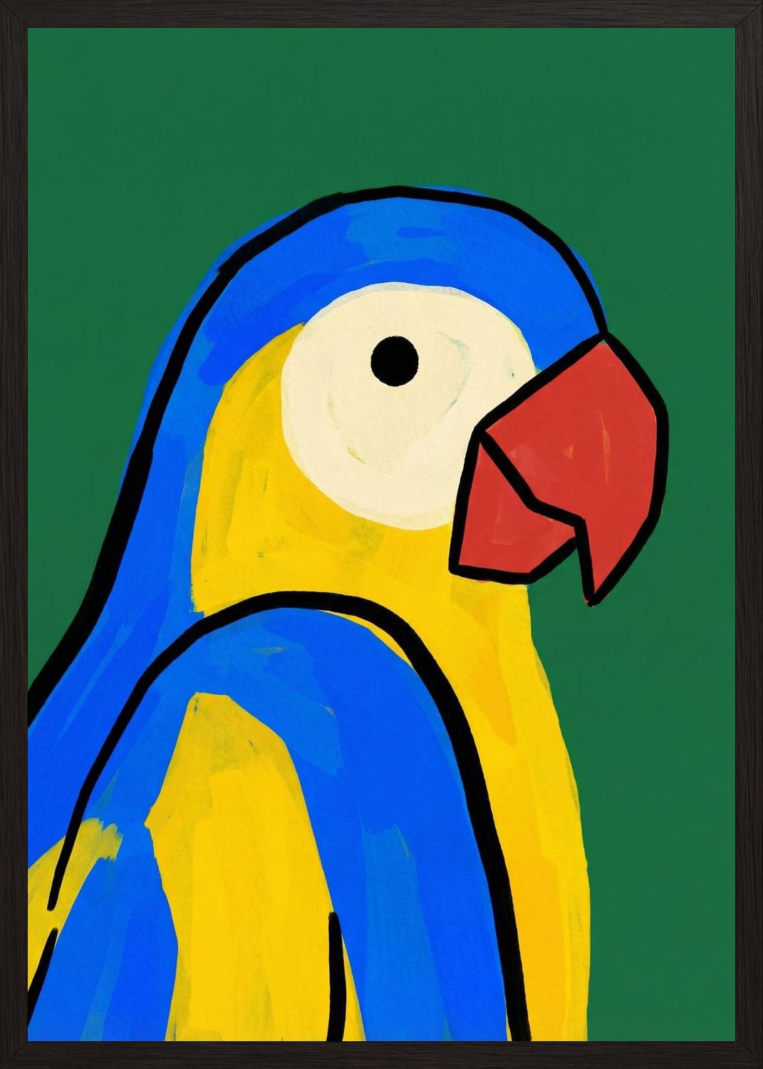 Poster in oak frame
