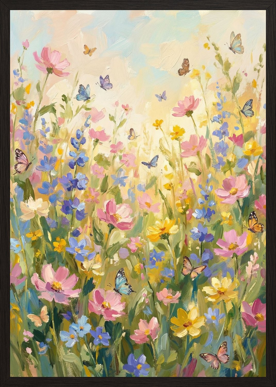 Poster in black frame