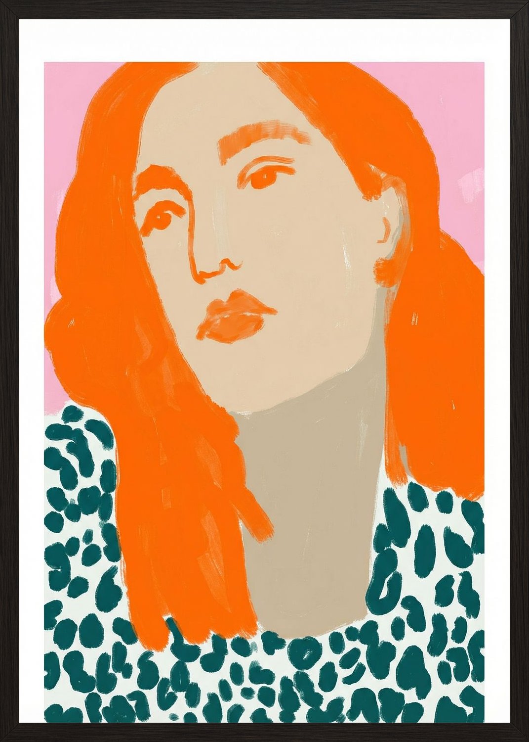 Poster in black frame