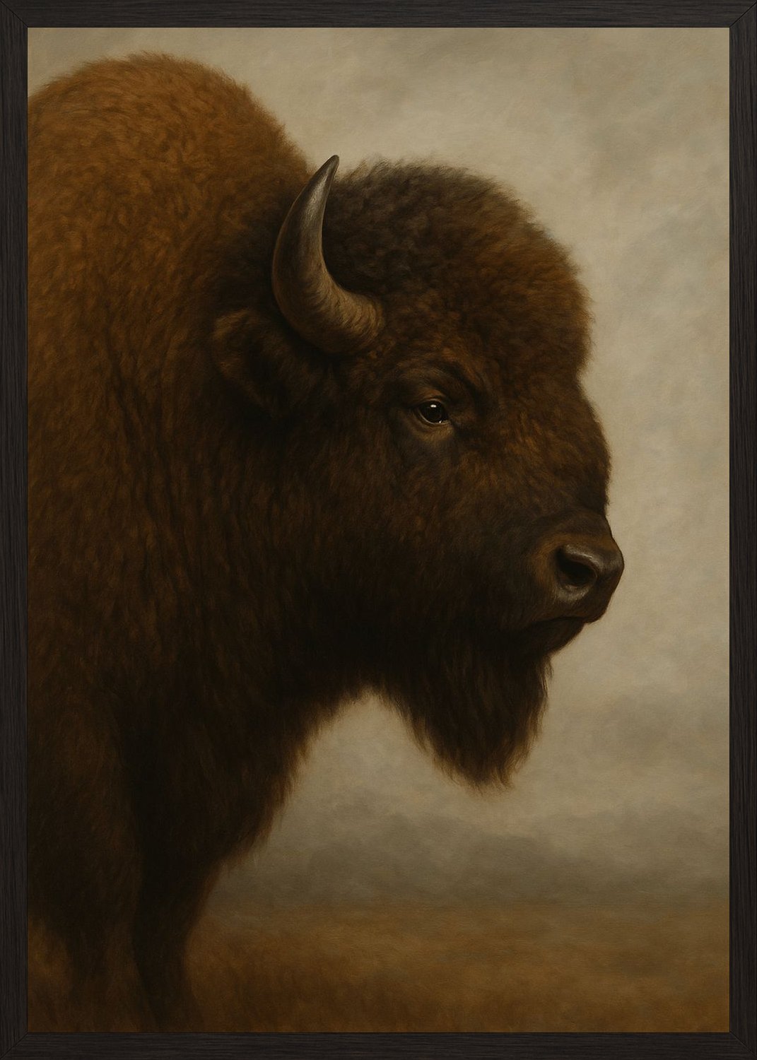 Poster in black frame