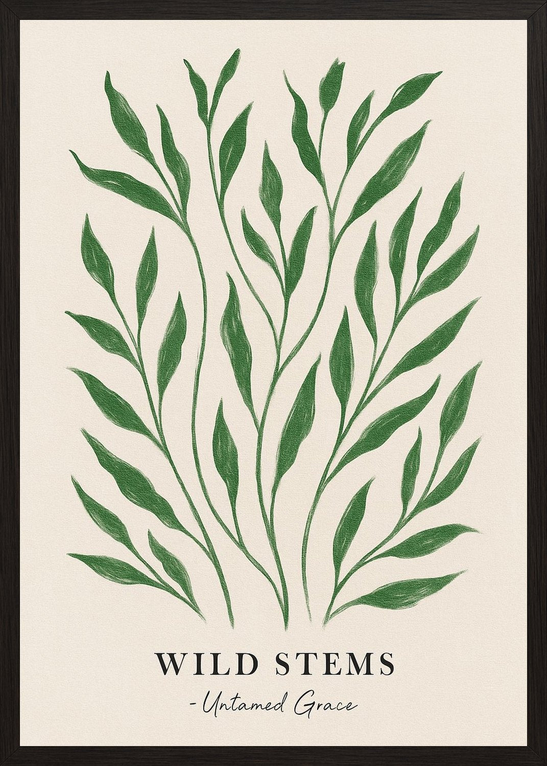 Poster in black frame