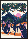 Poster in black frame