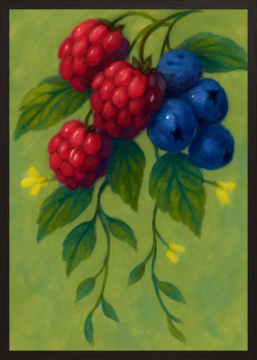 Poster in black frame