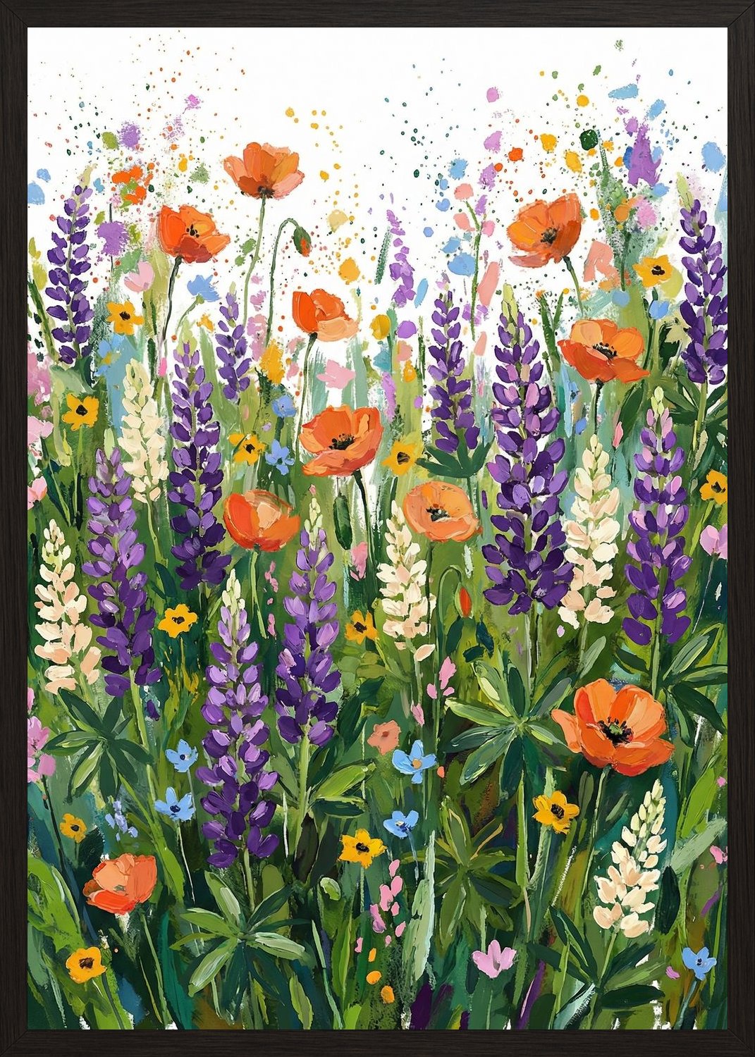 Poster in black frame