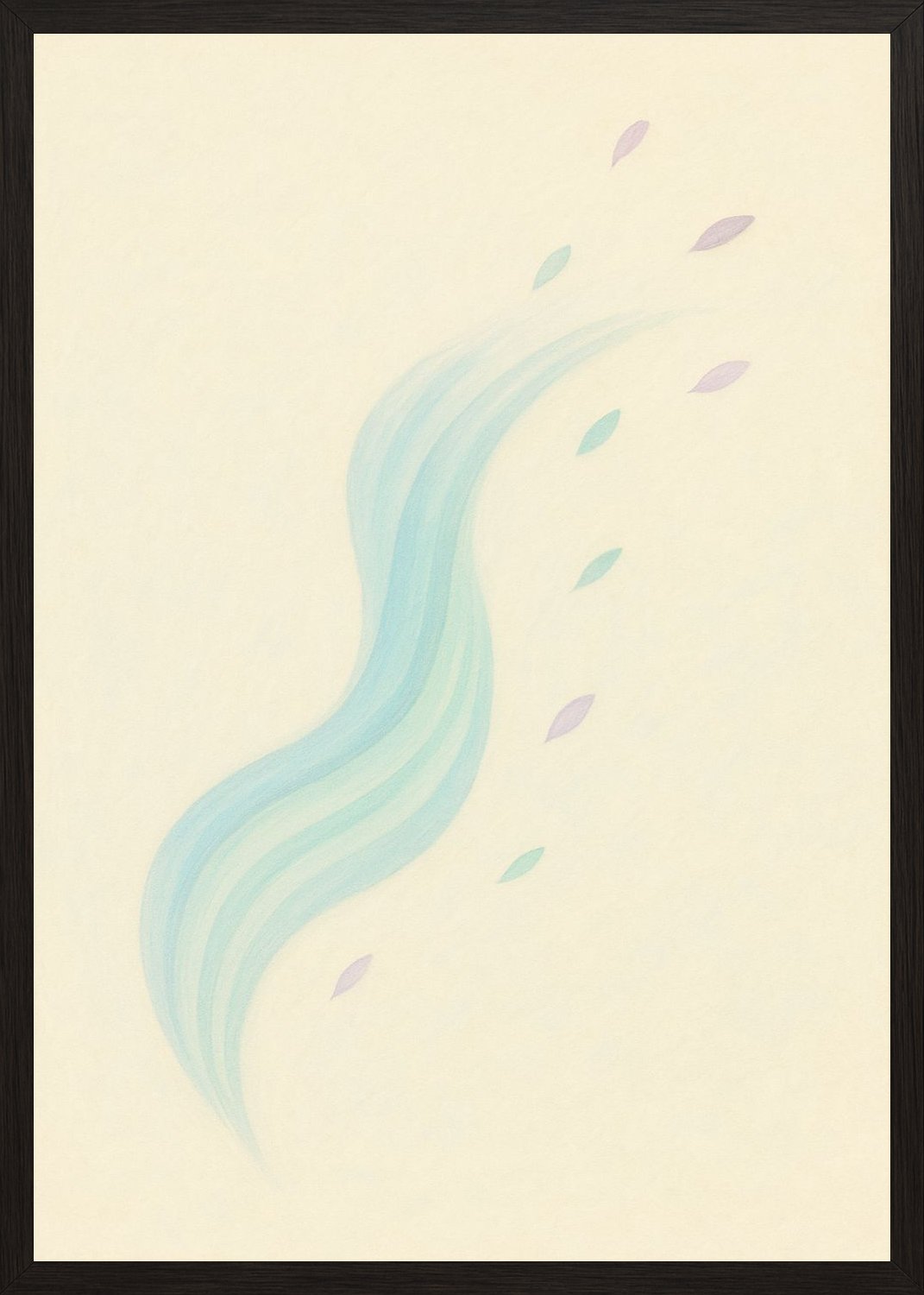 Poster in black frame