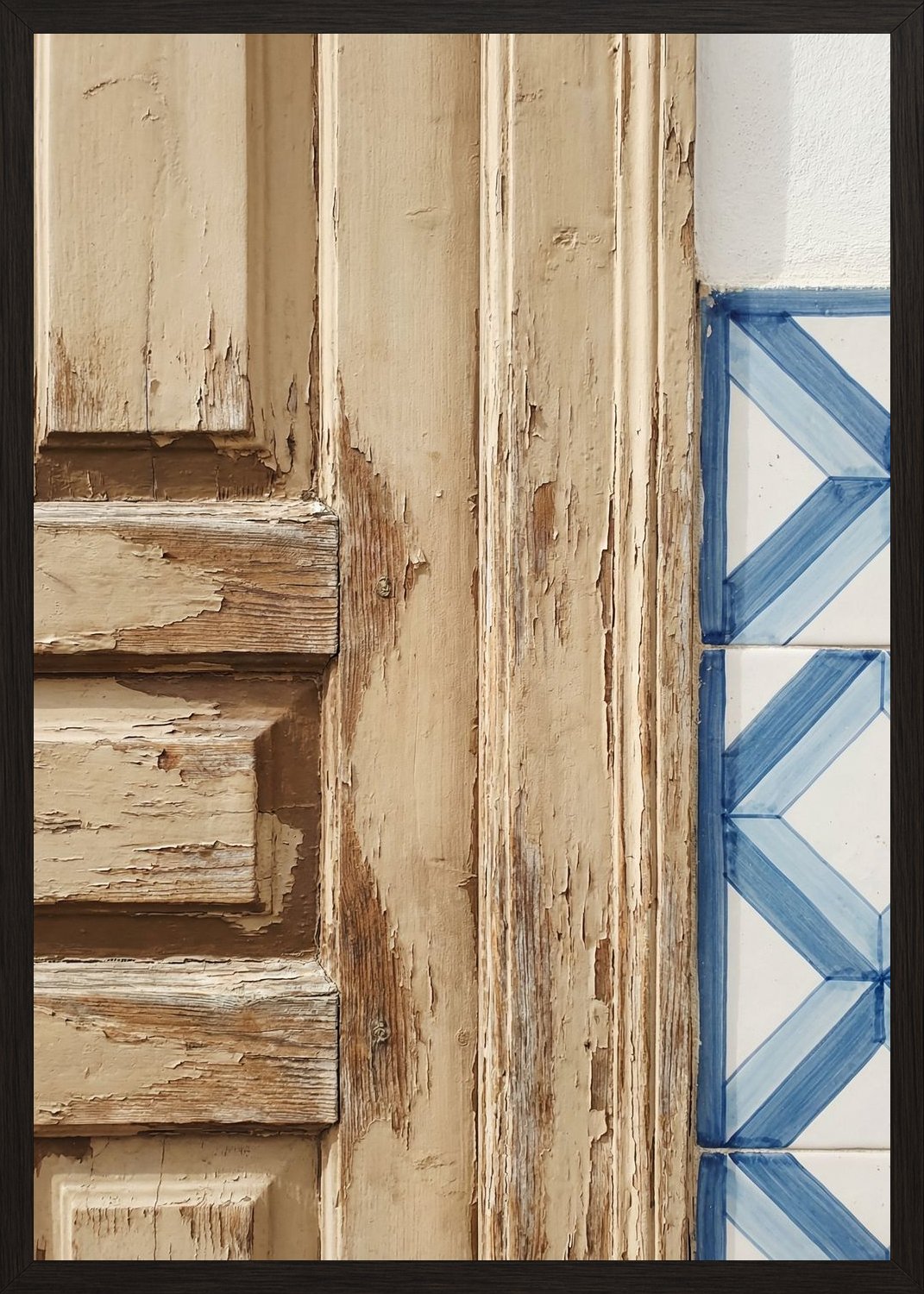 Poster in black frame