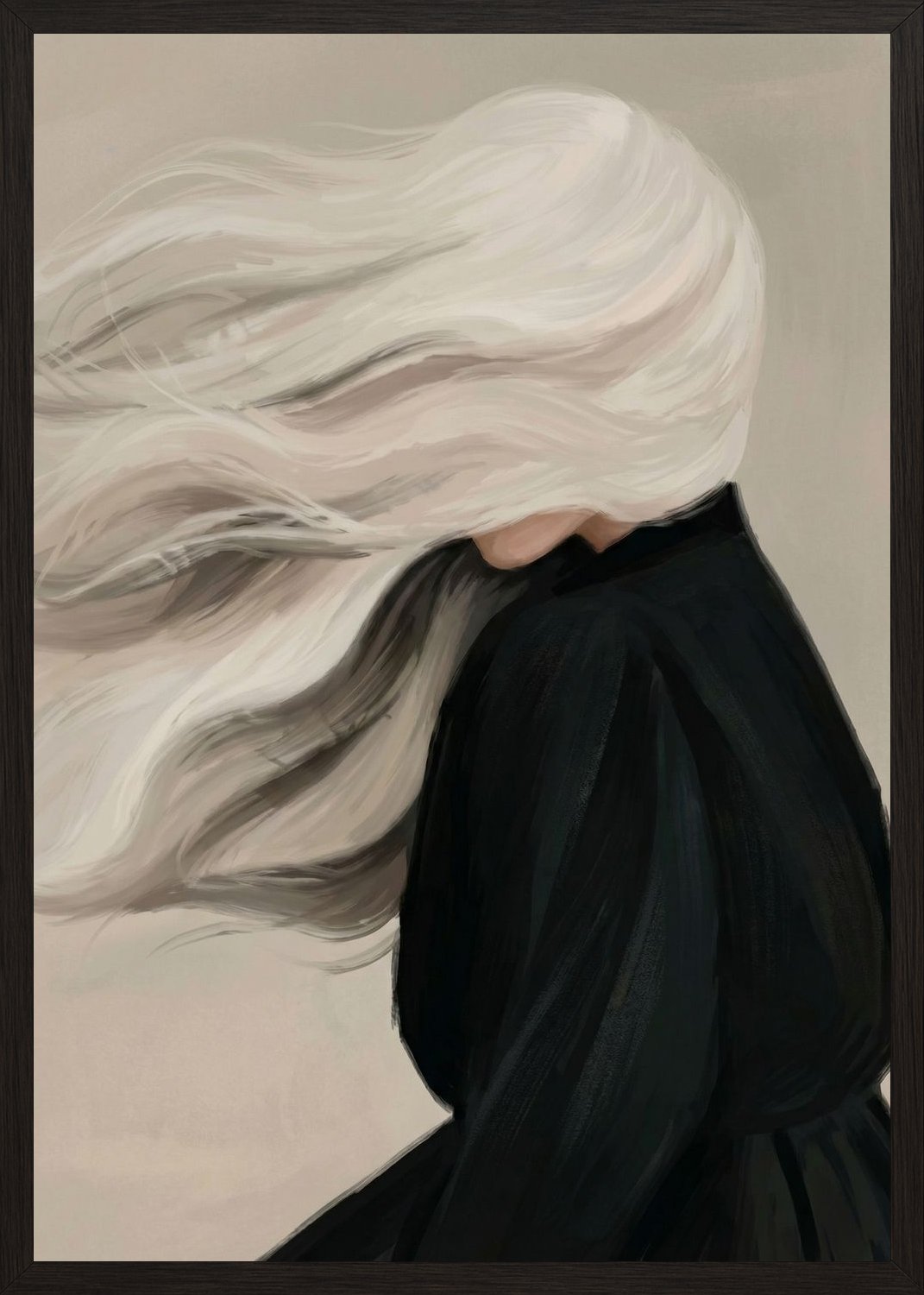 Poster in black frame