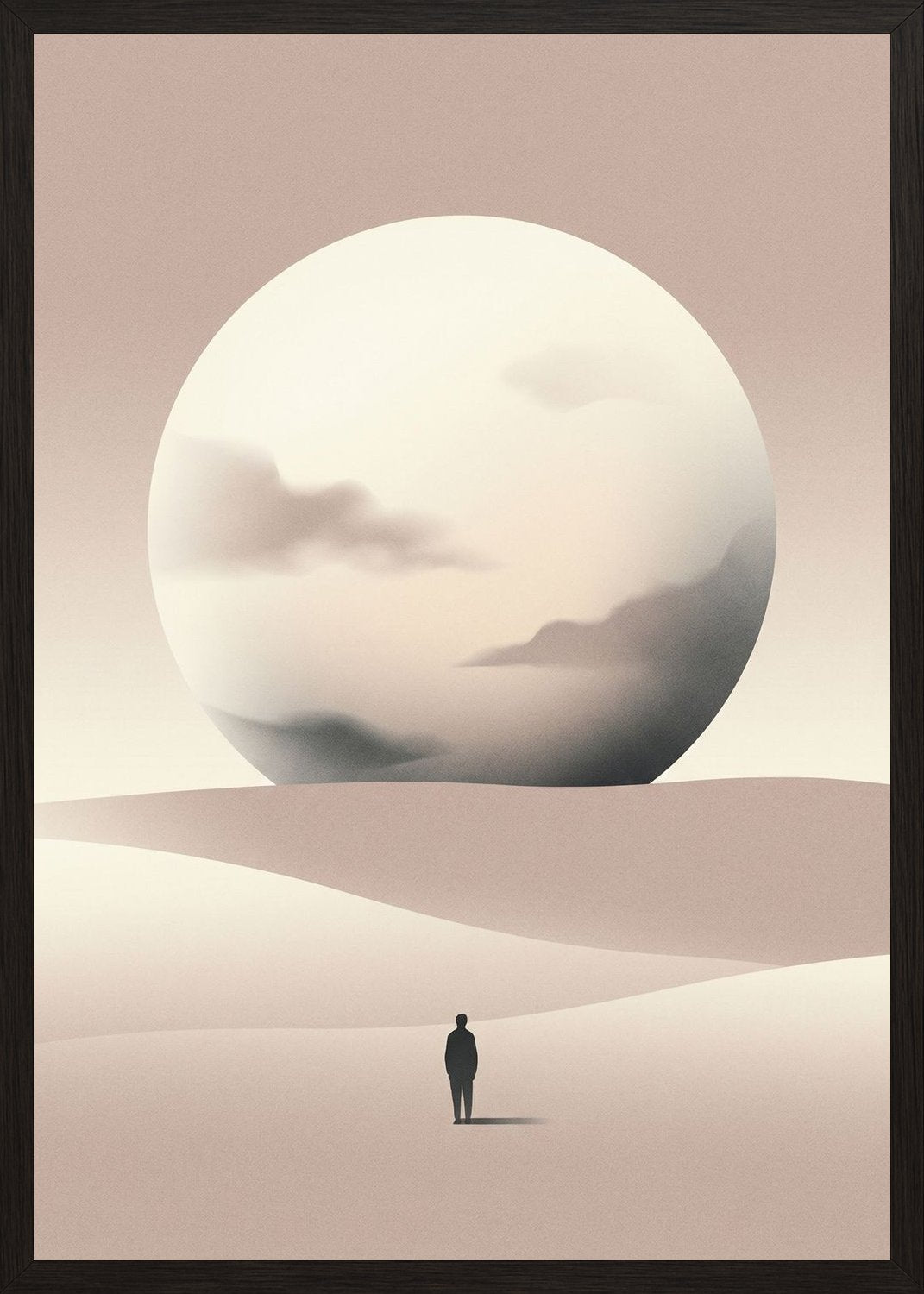 Poster in black frame