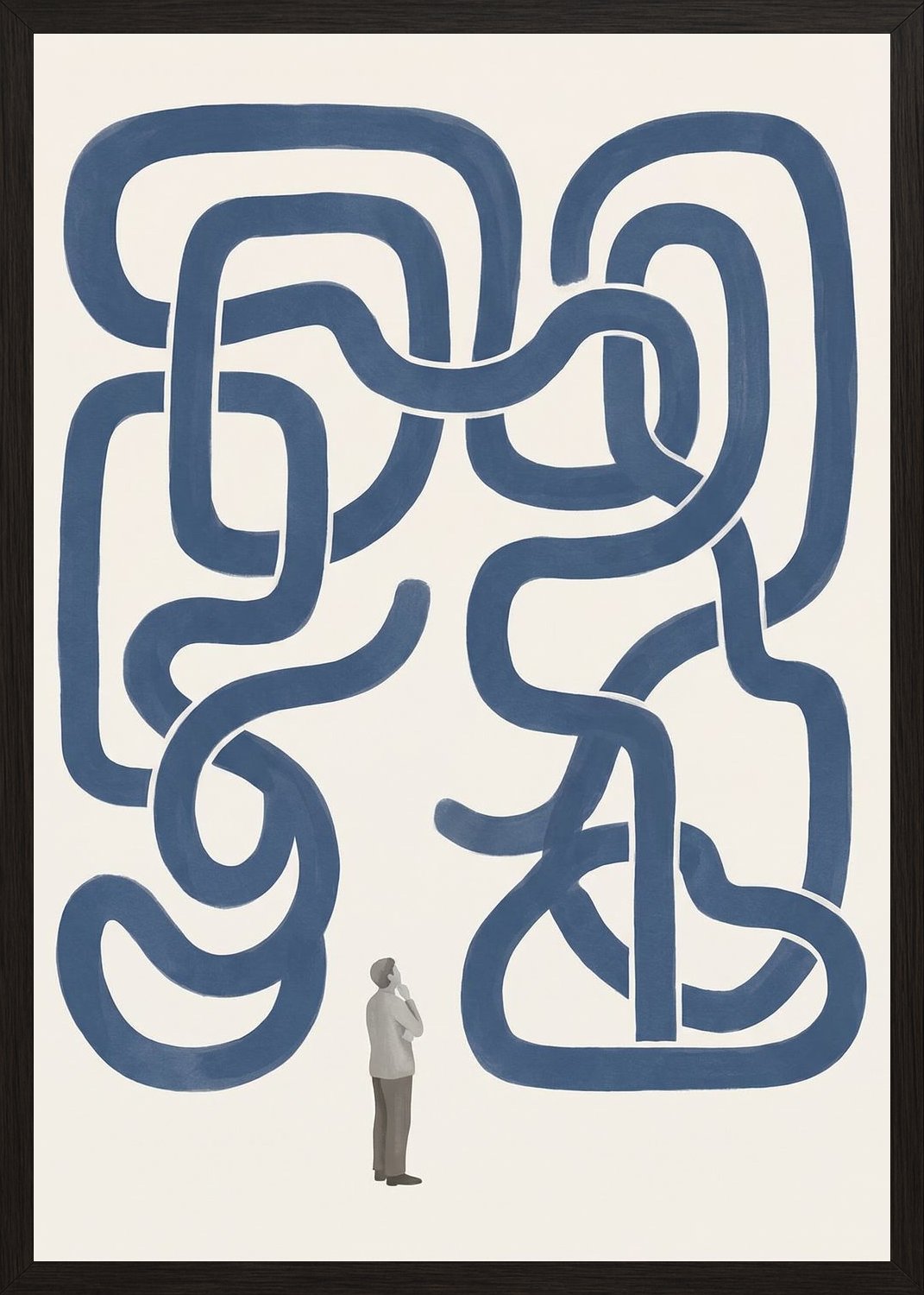 Poster in black frame