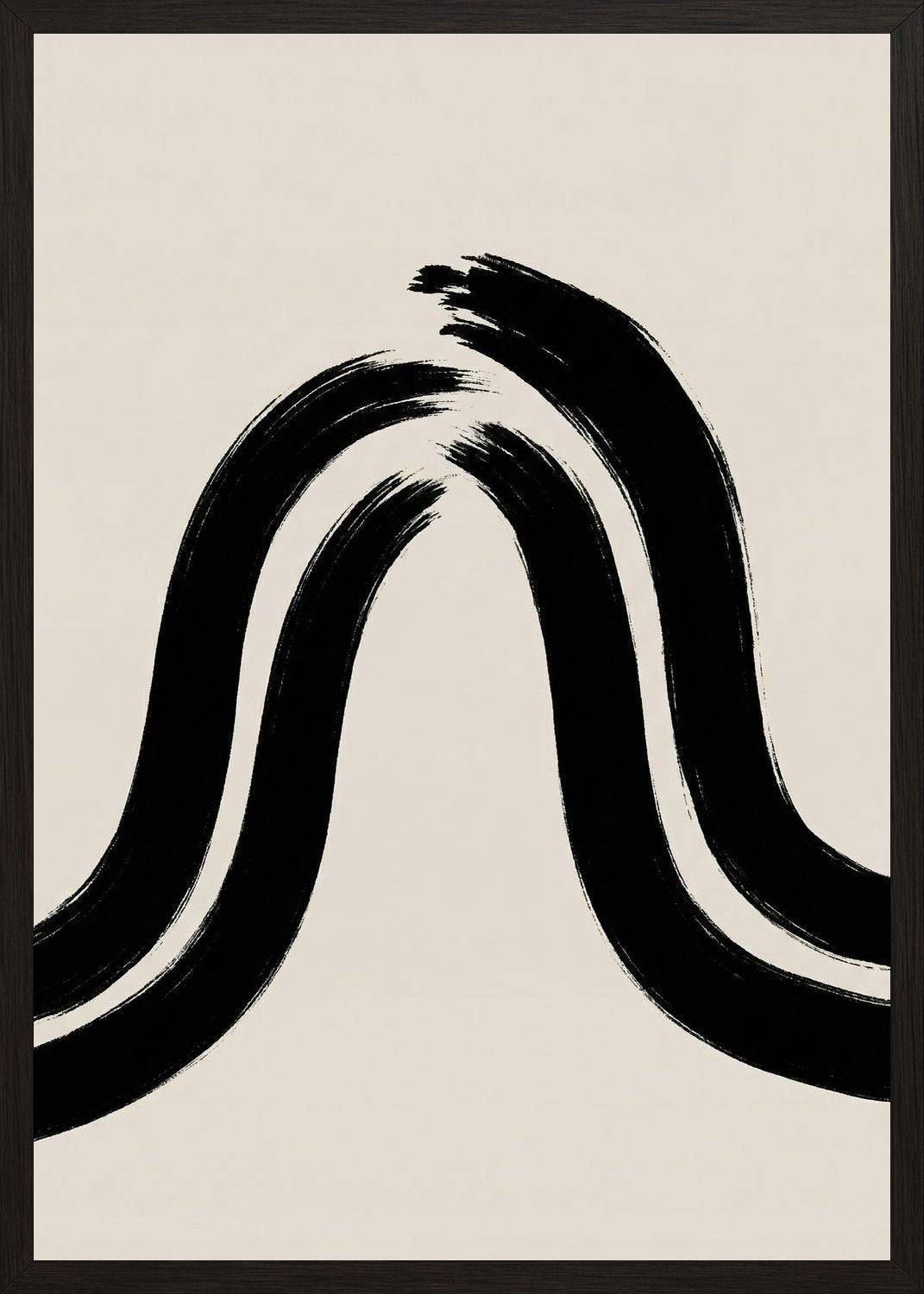 Poster in black frame