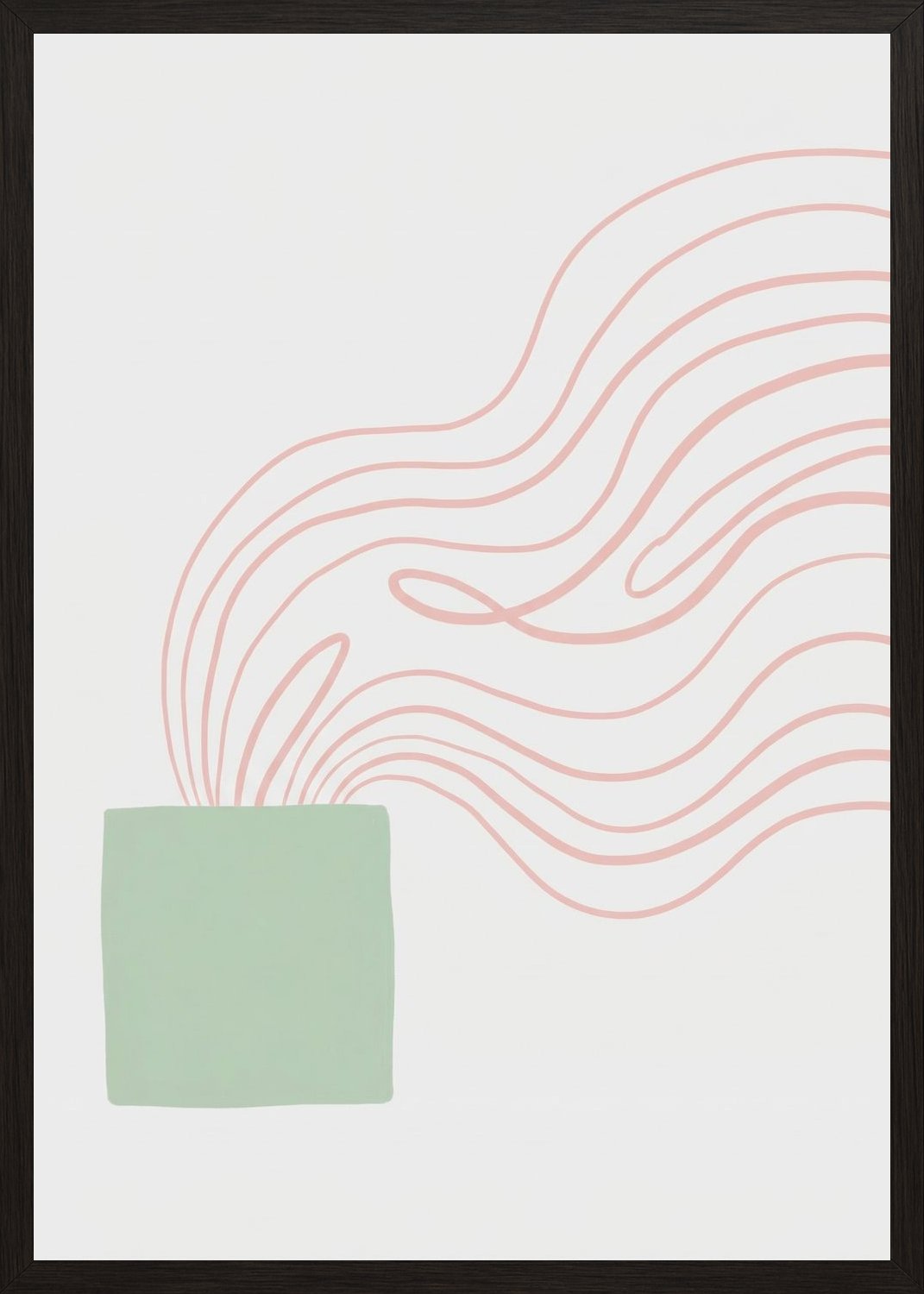 Poster in black frame