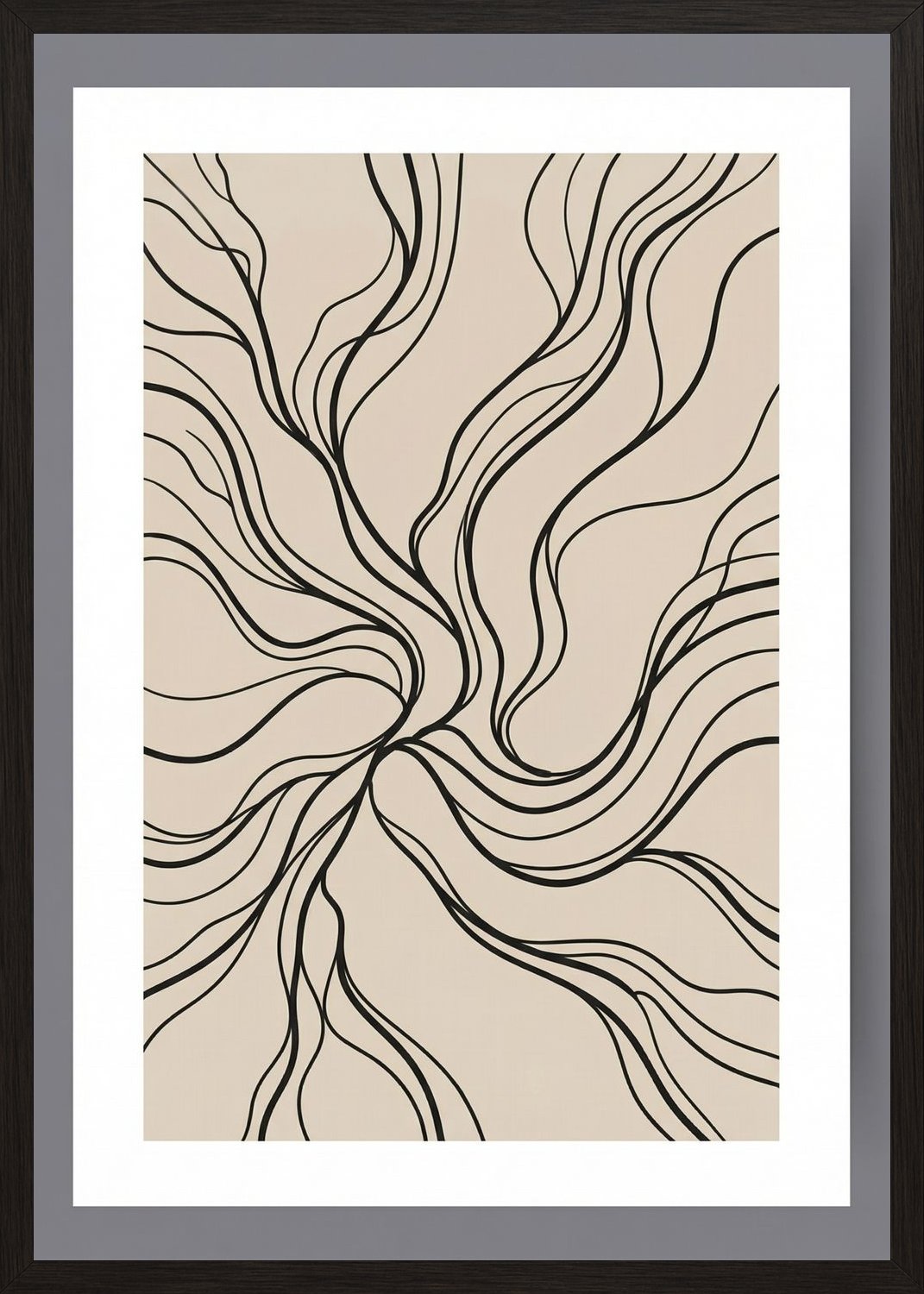 Poster in oak frame