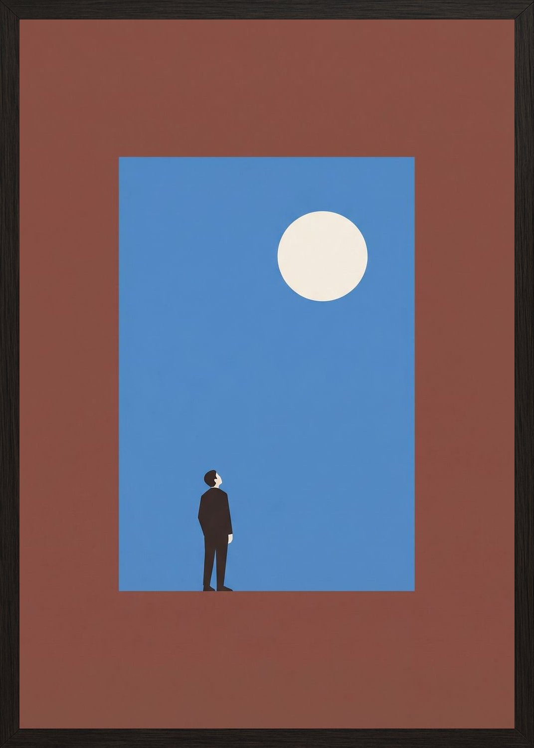 Poster in black frame