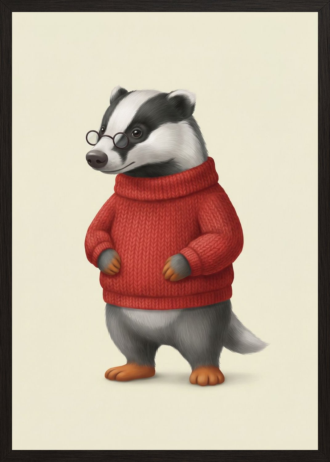 Poster in black frame