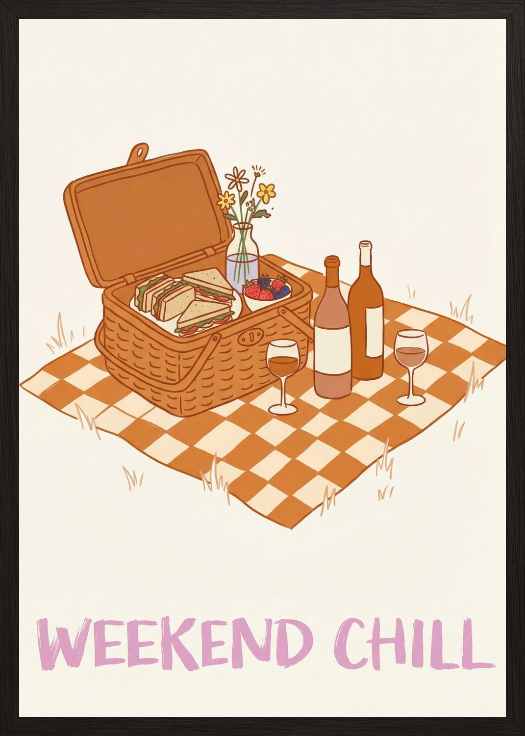 Poster in oak frame
