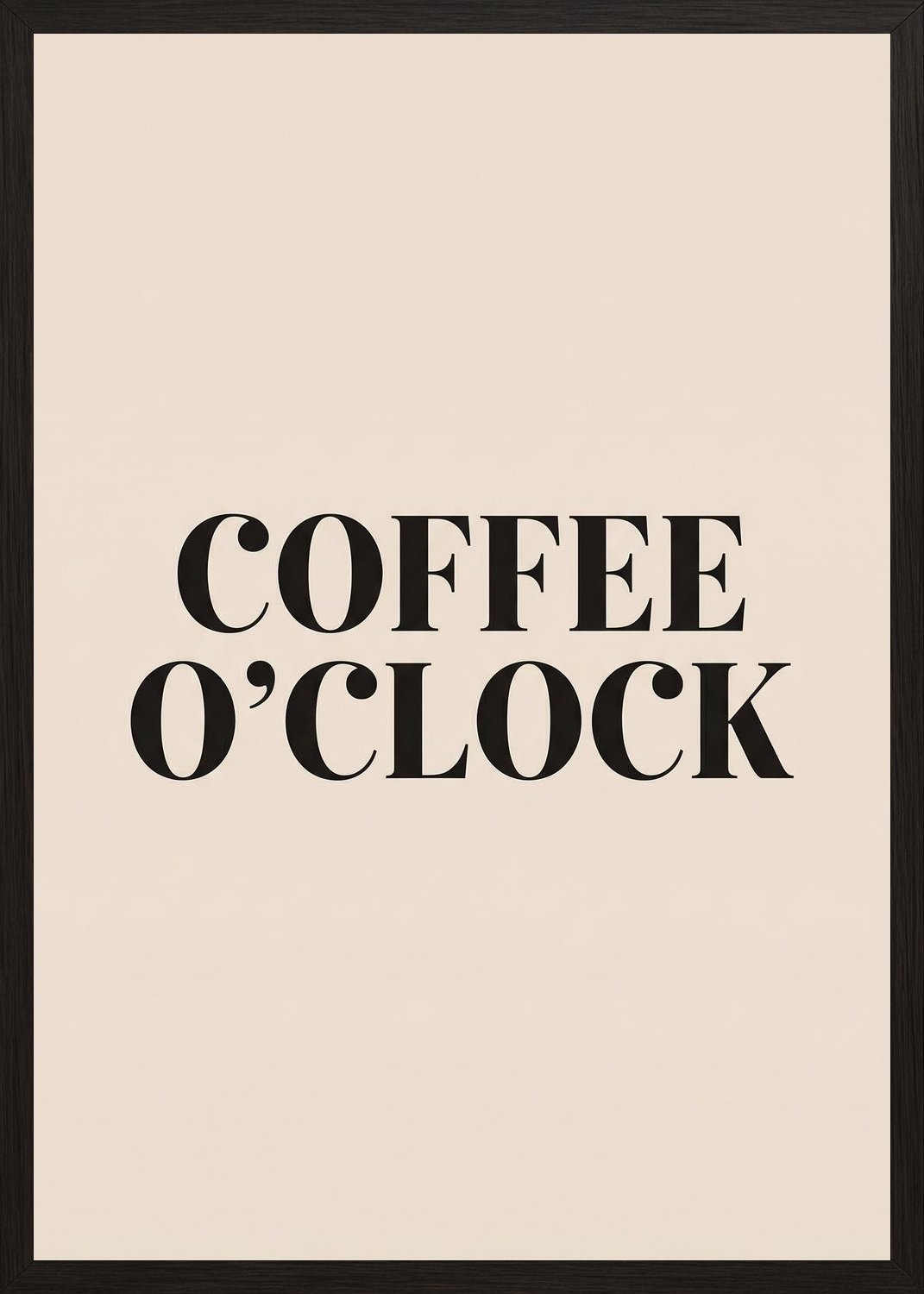 Poster in black frame