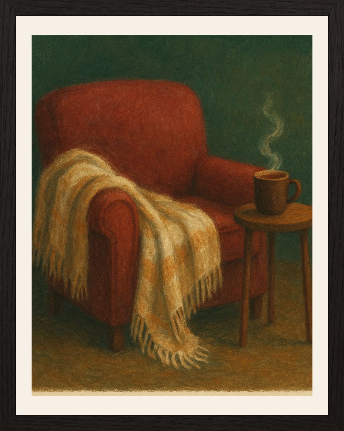 Poster in black frame