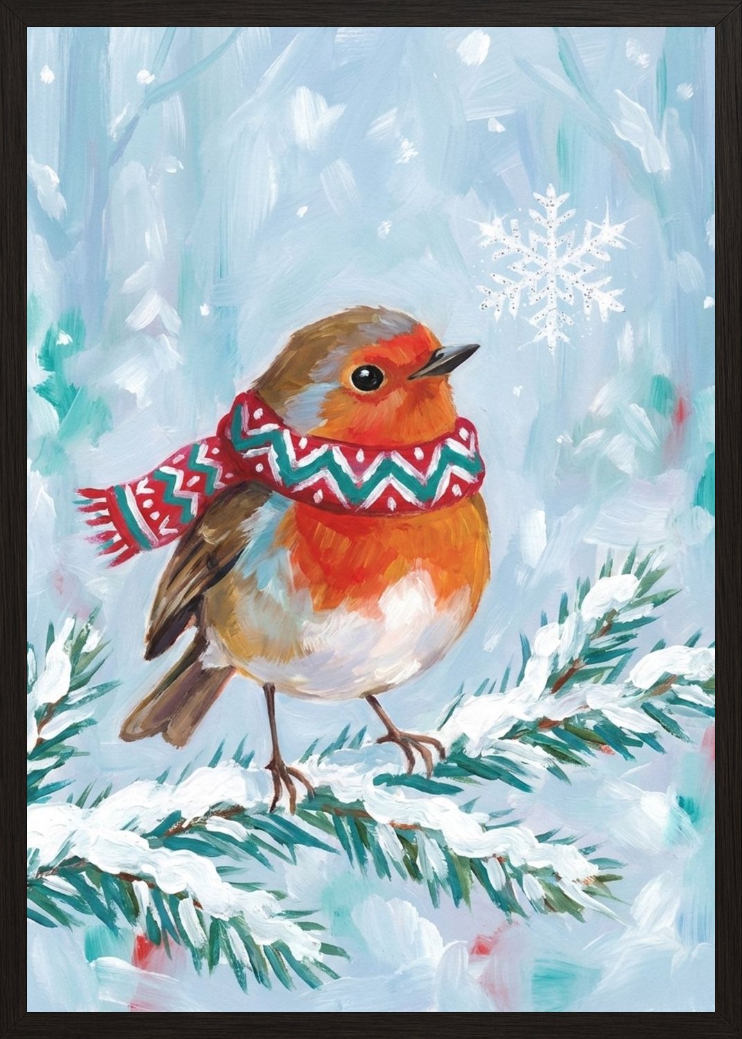 Poster in black frame