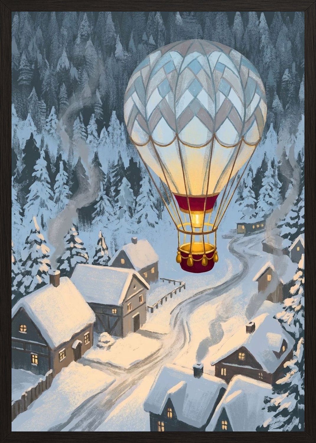 Poster in black frame