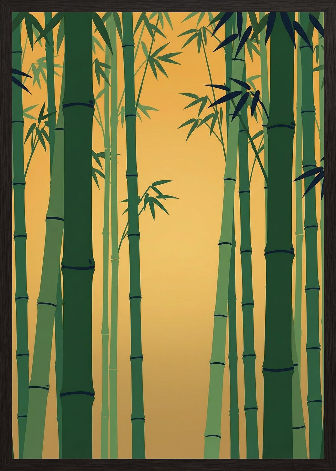 Poster in black frame