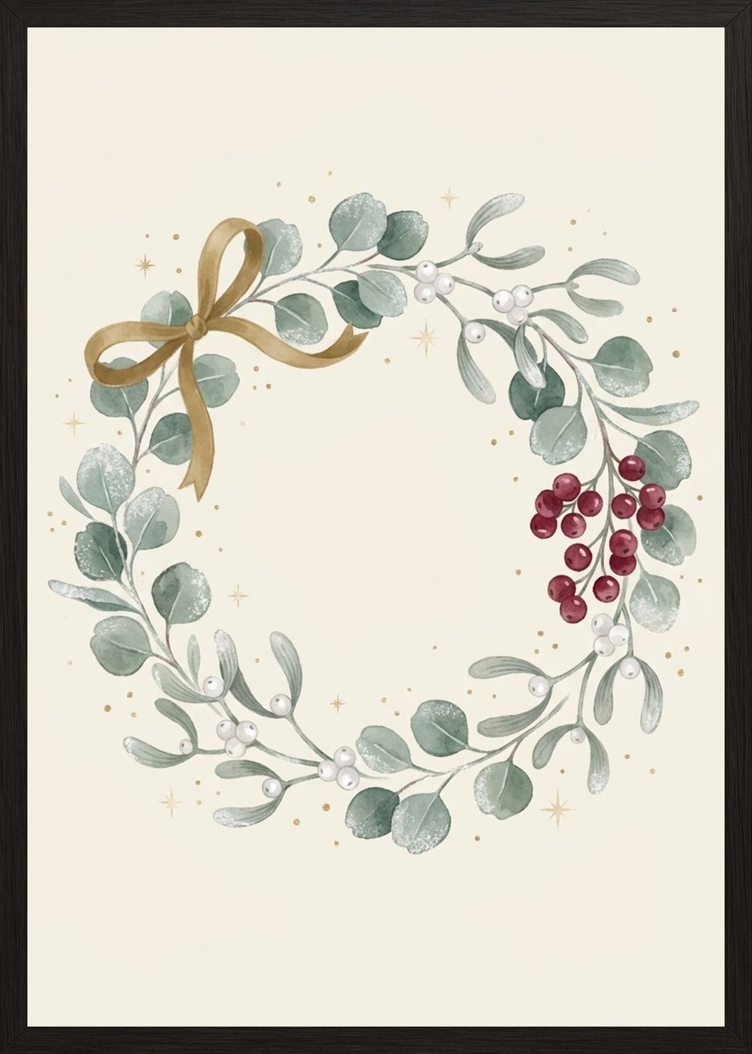 Poster in black frame