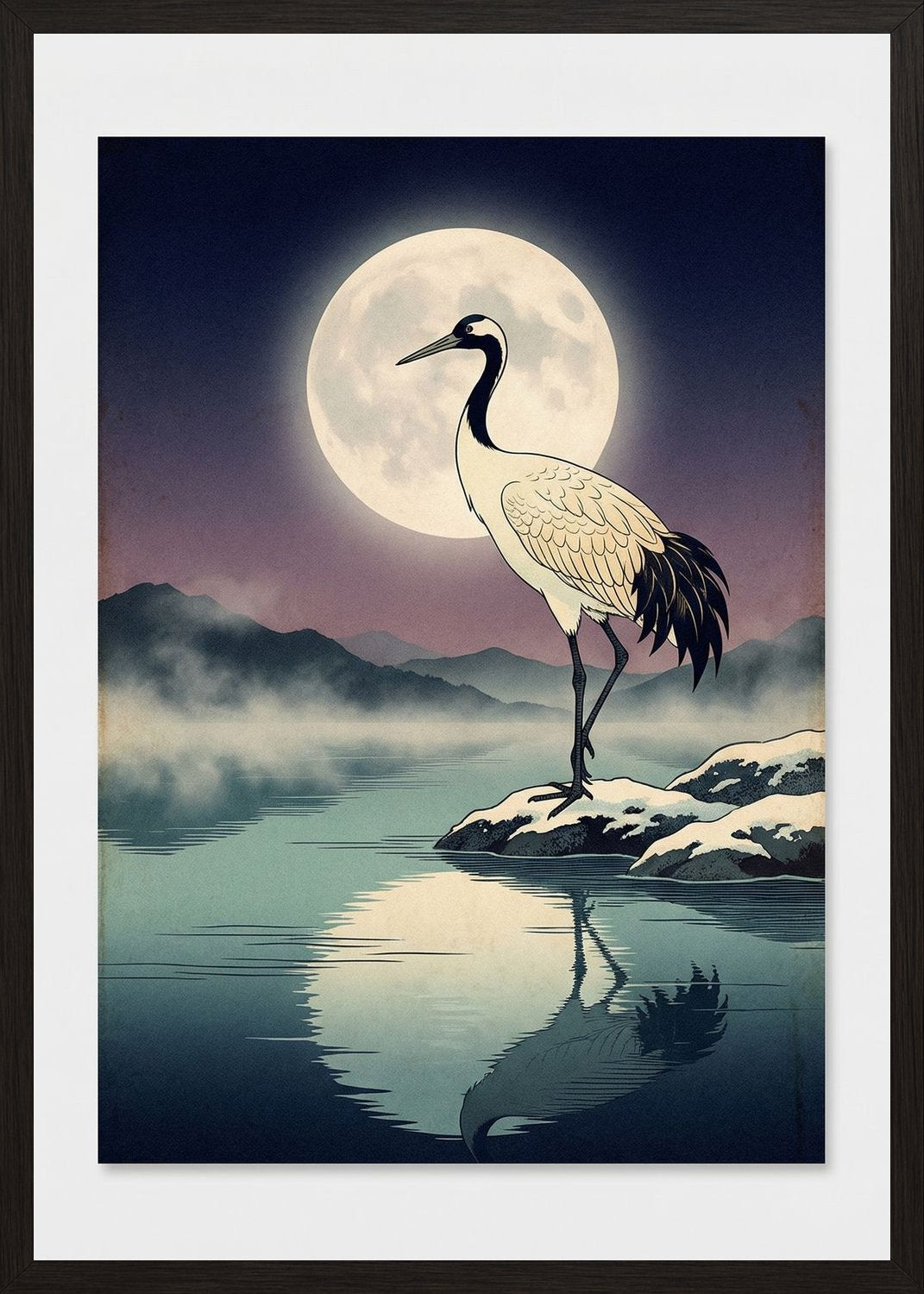 Poster in black frame