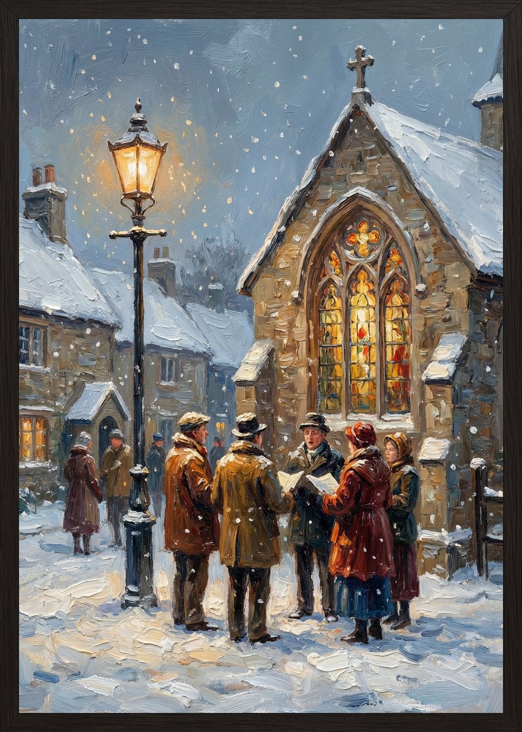 Poster in black frame