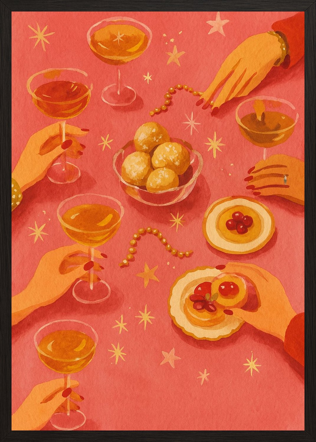 Poster in black frame