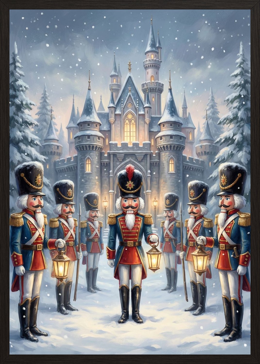 Poster in black frame