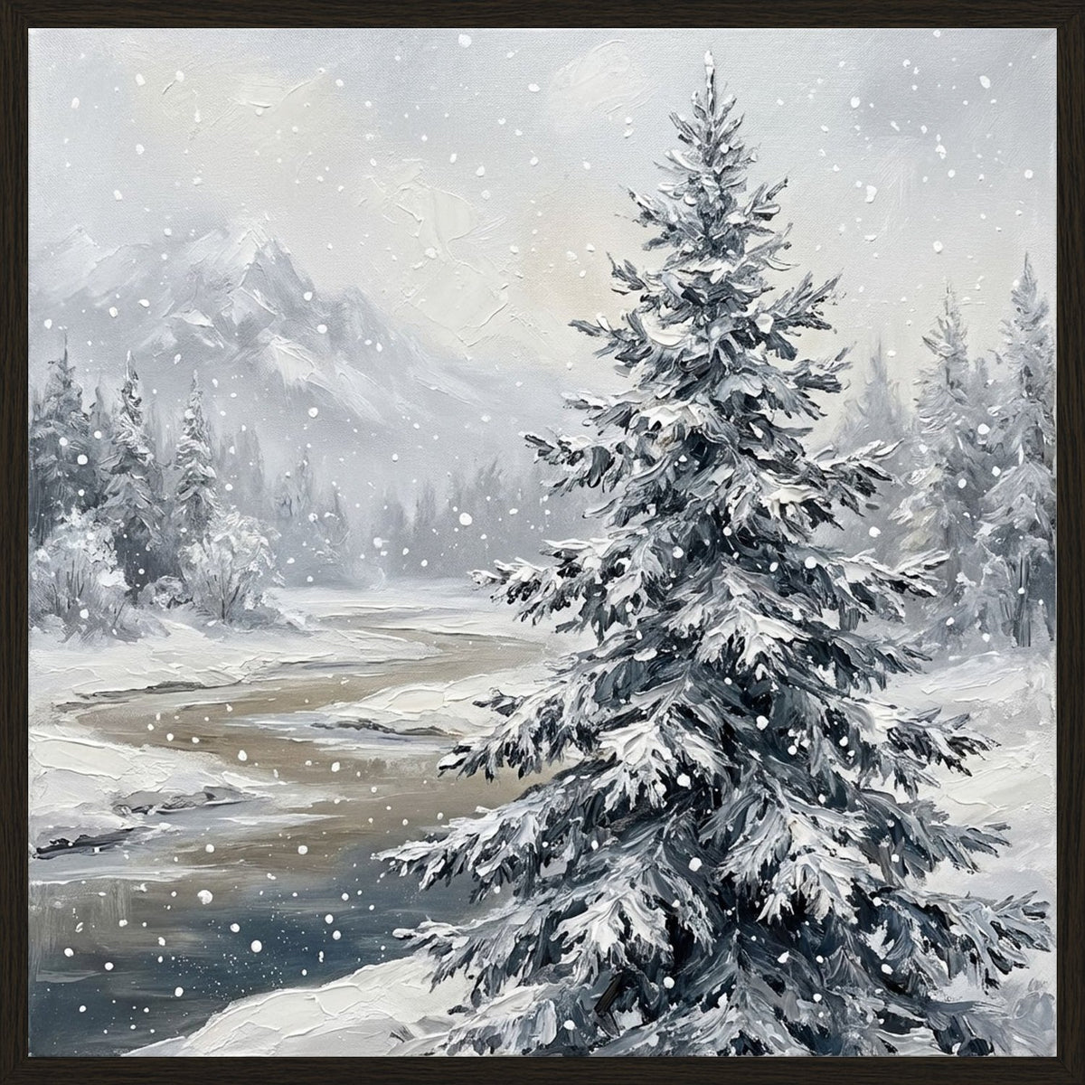 Poster in black frame