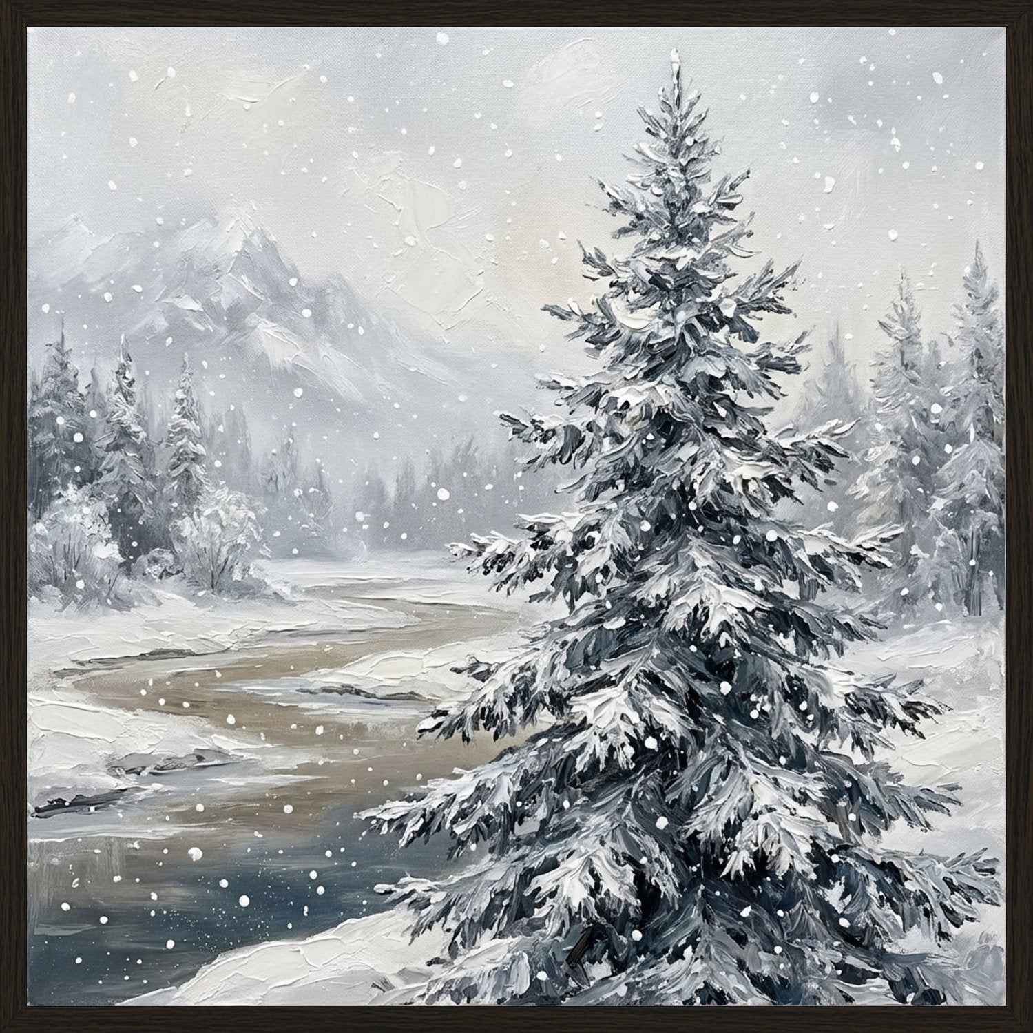 Poster in black frame