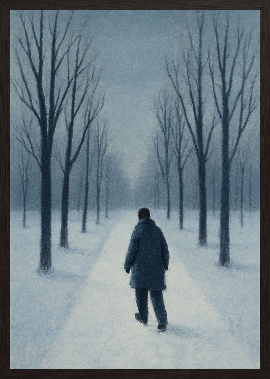 Poster in black frame