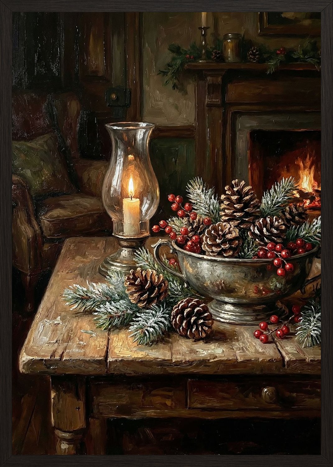 Poster in black frame