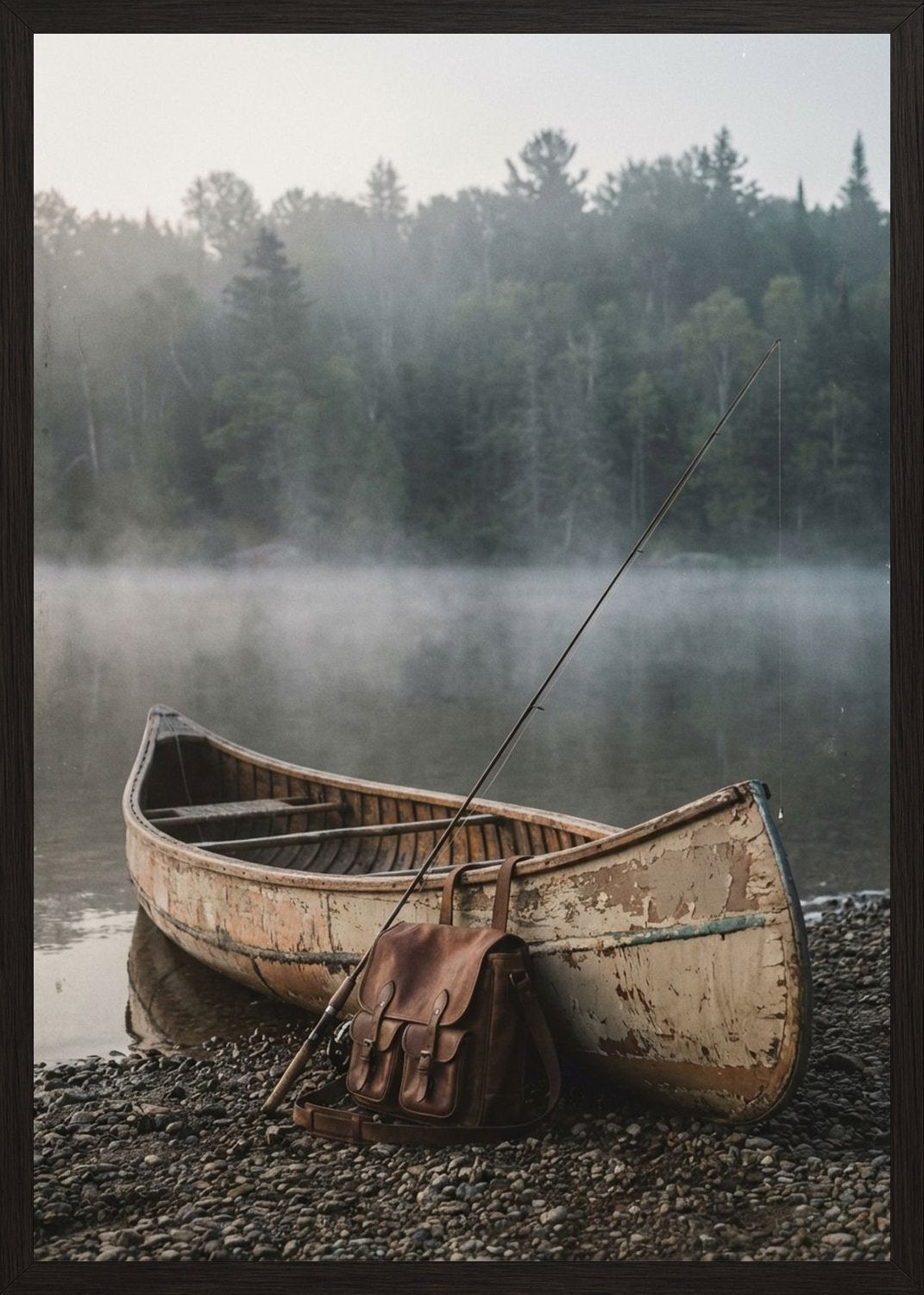 Poster in black frame