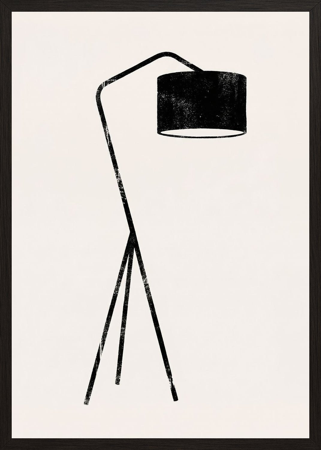 Poster in black frame