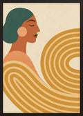 Poster in black frame
