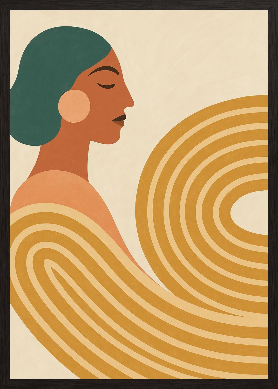 Poster in black frame