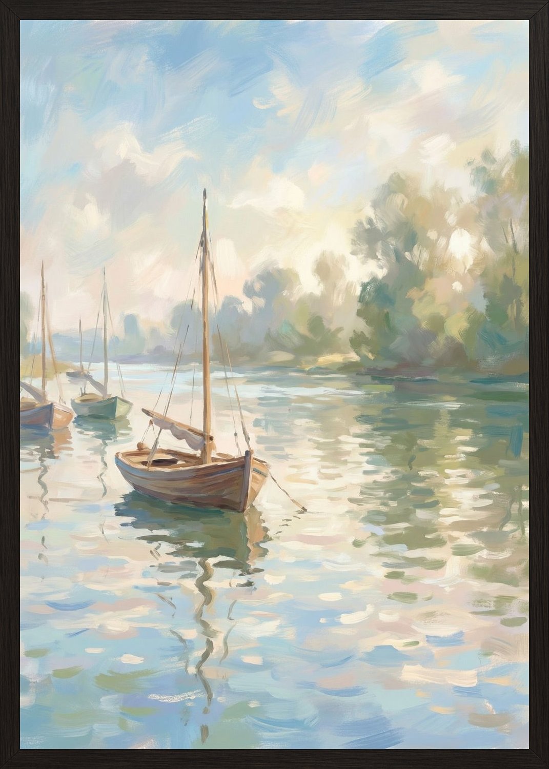 Poster in black frame