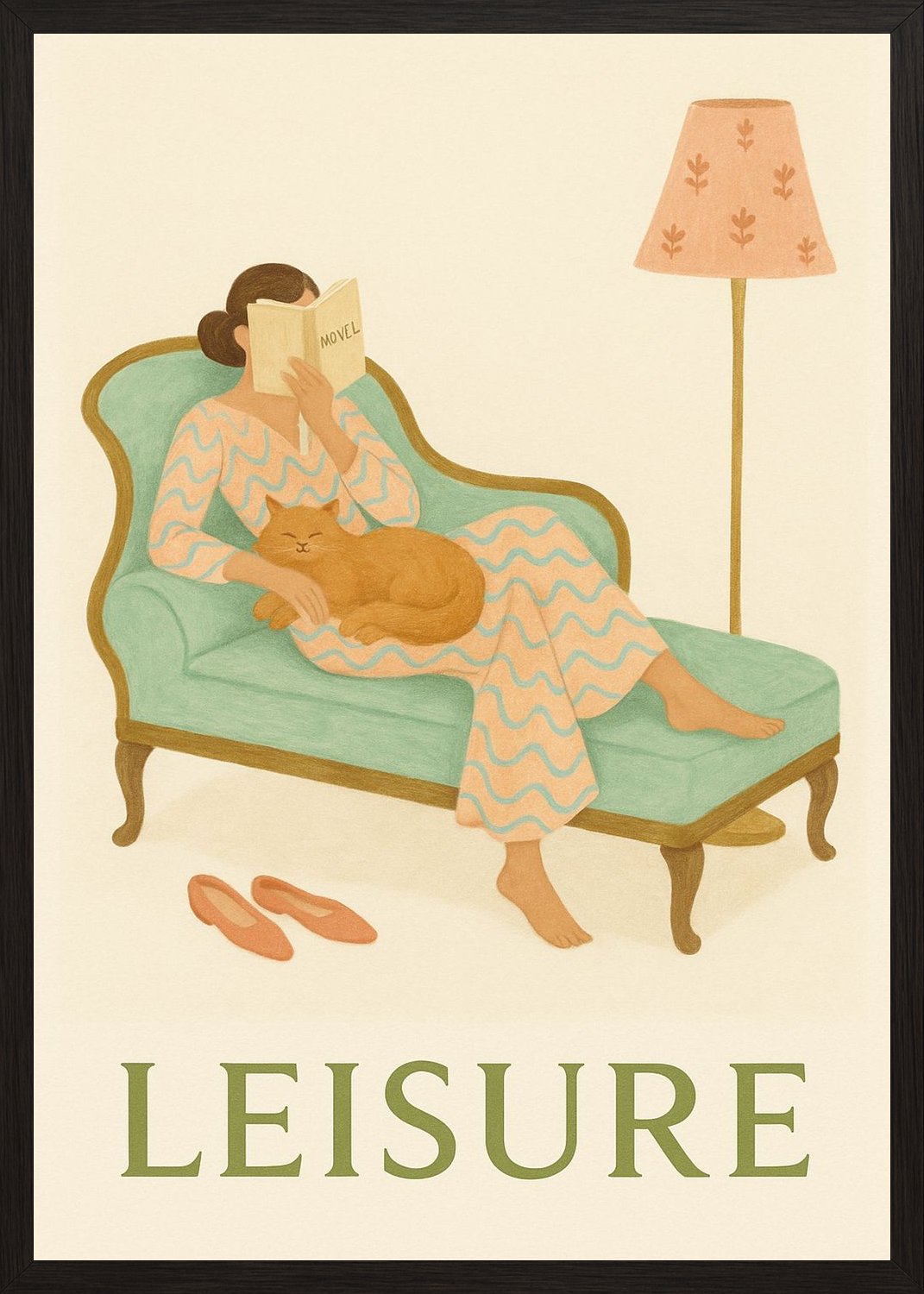 Poster in black frame