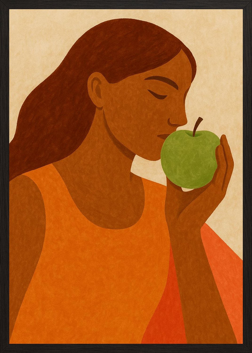 Poster in black frame