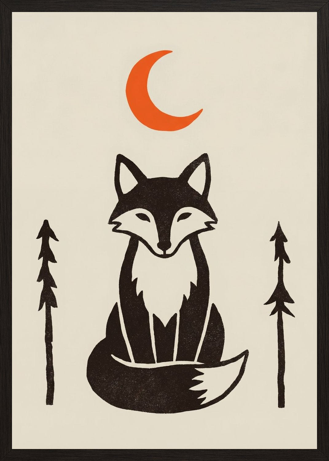 Poster in oak frame