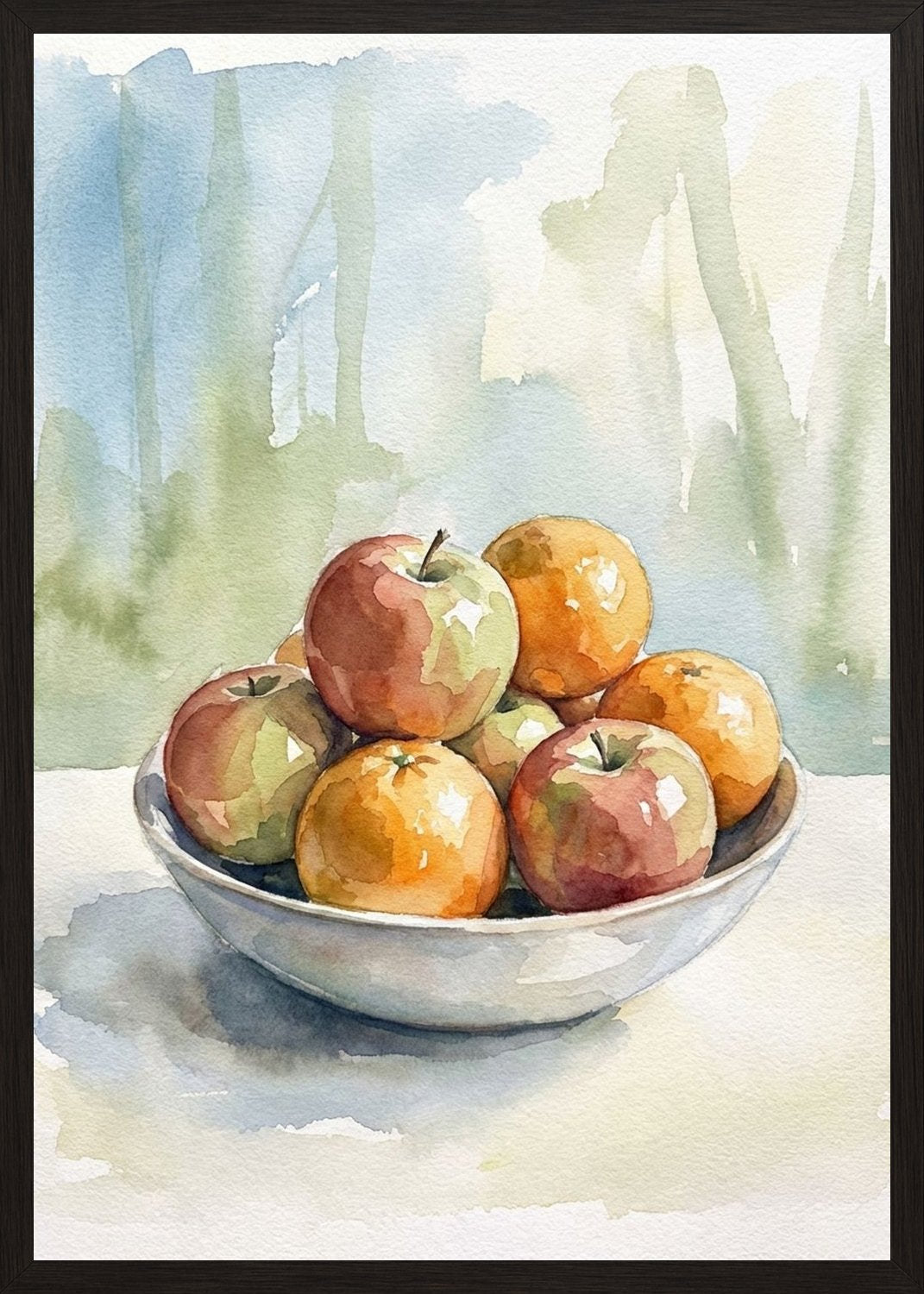 Poster in black frame