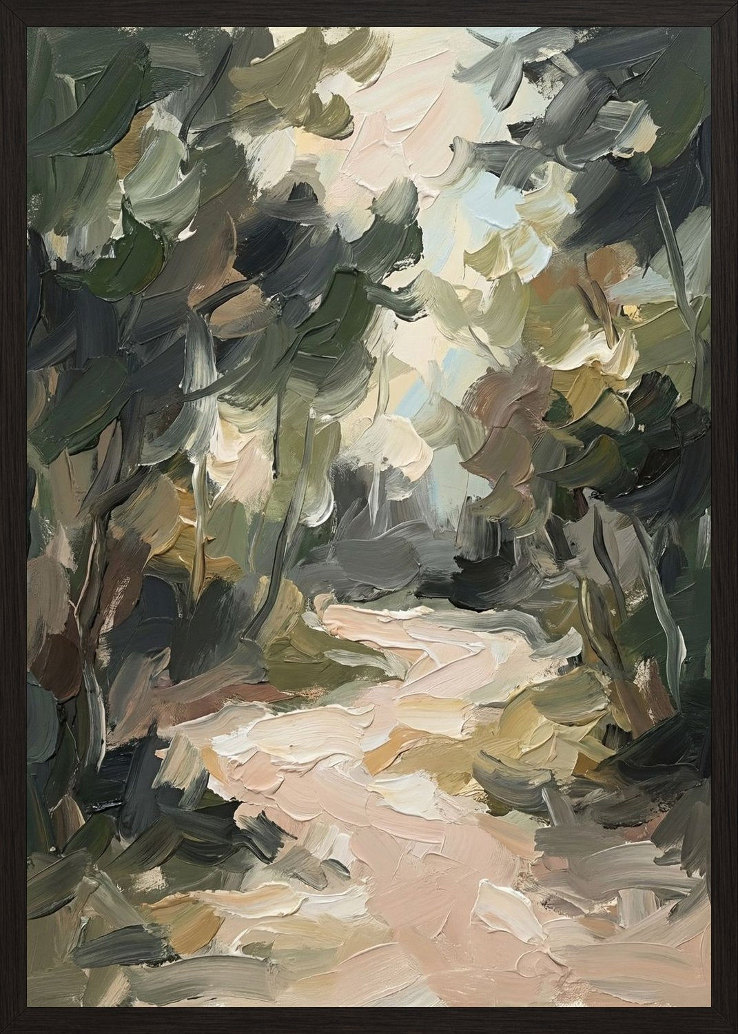 Poster in oak frame
