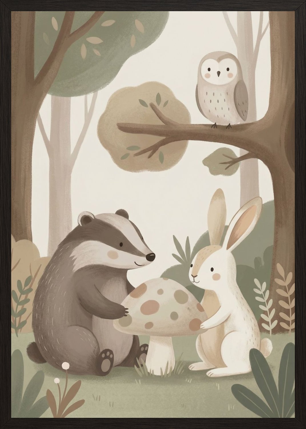 Poster in oak frame
